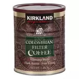 Kirkland Signature 100% Colombian Ground Filter Coffee, 1.362kg, multiple option