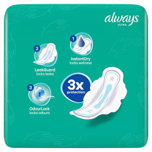 Always Ultra Normal Size 1 Sanitary Towels with Wings, 56 Pads, multiple option