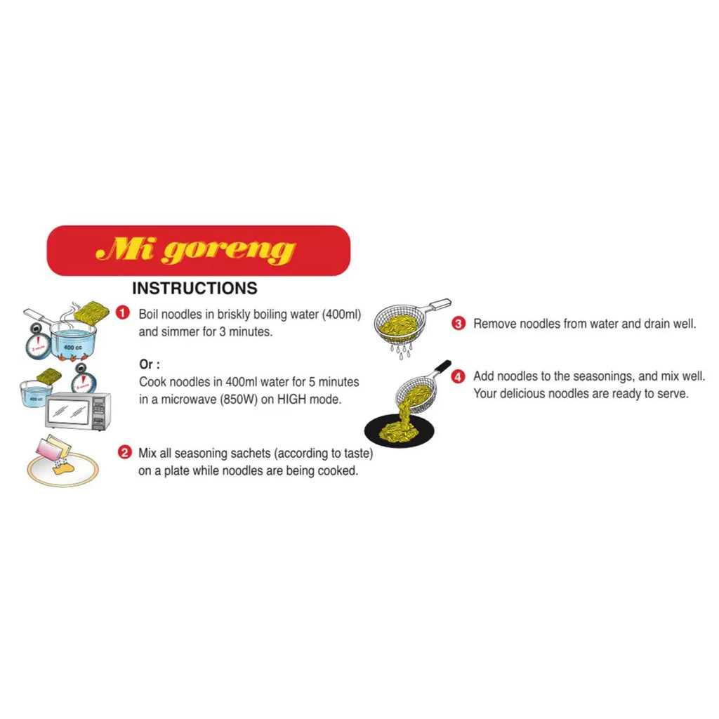 ndomie Mi Goreng Stir Fry Noodles, 40 x 80g