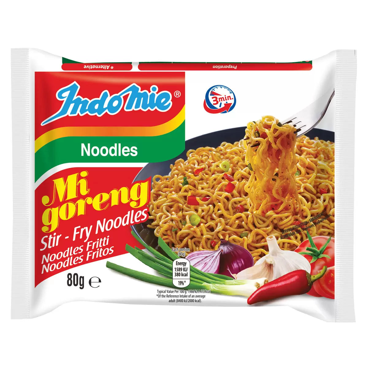 ndomie Mi Goreng Stir Fry Noodles, 40 x 80g