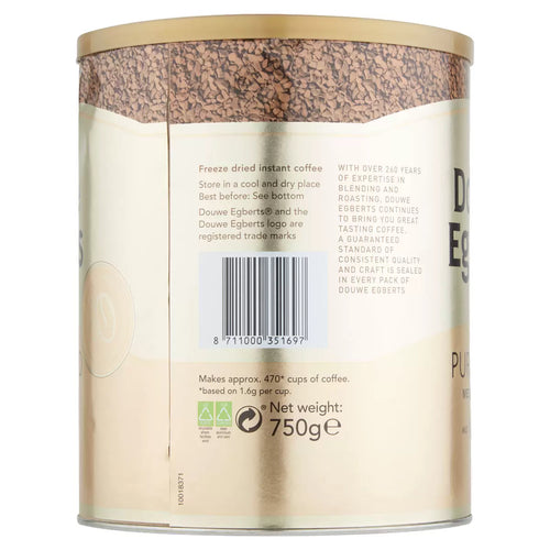 Douwe Egberts Pure Gold Instant Coffee, 750g, multiple option