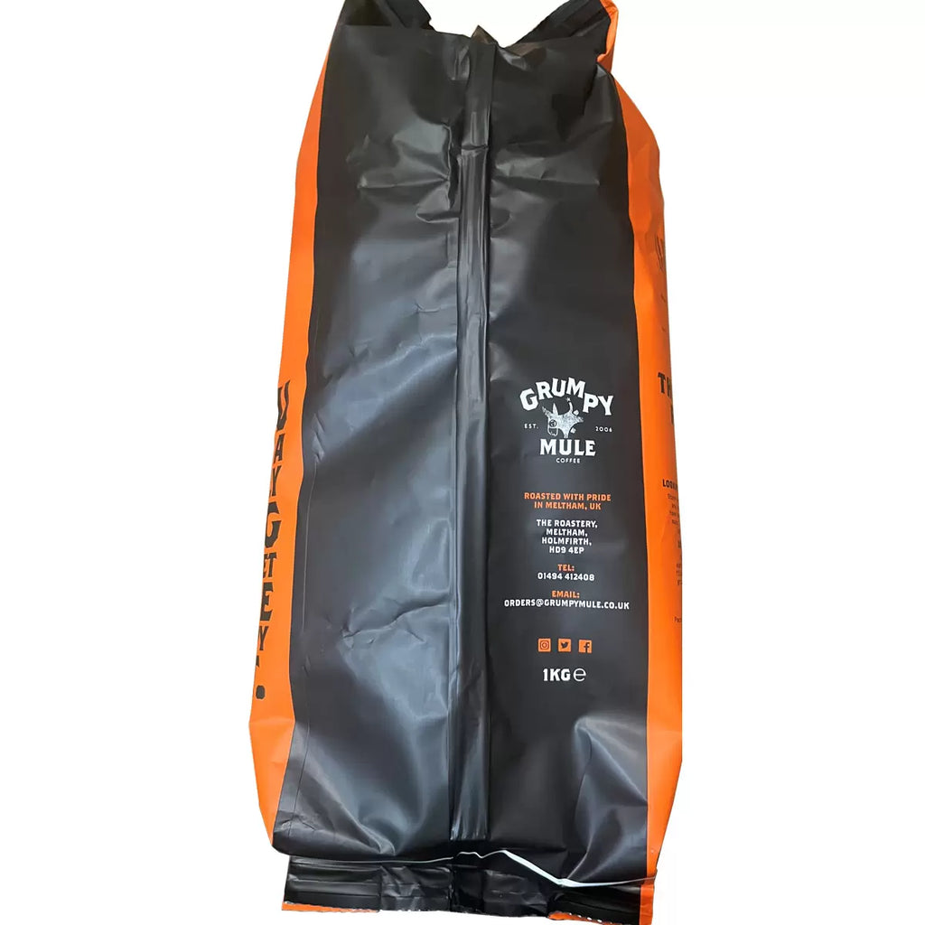 Grumpy Mule Dark Peak Coffee Beans, 1kg, multiple option