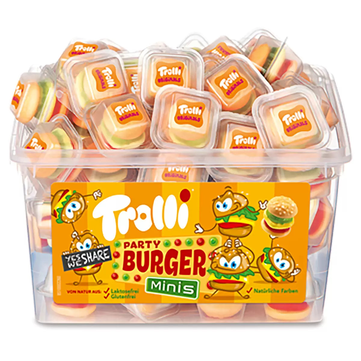 Trolli Party Burger Mini Sweets, Pack of 60, multiple listing