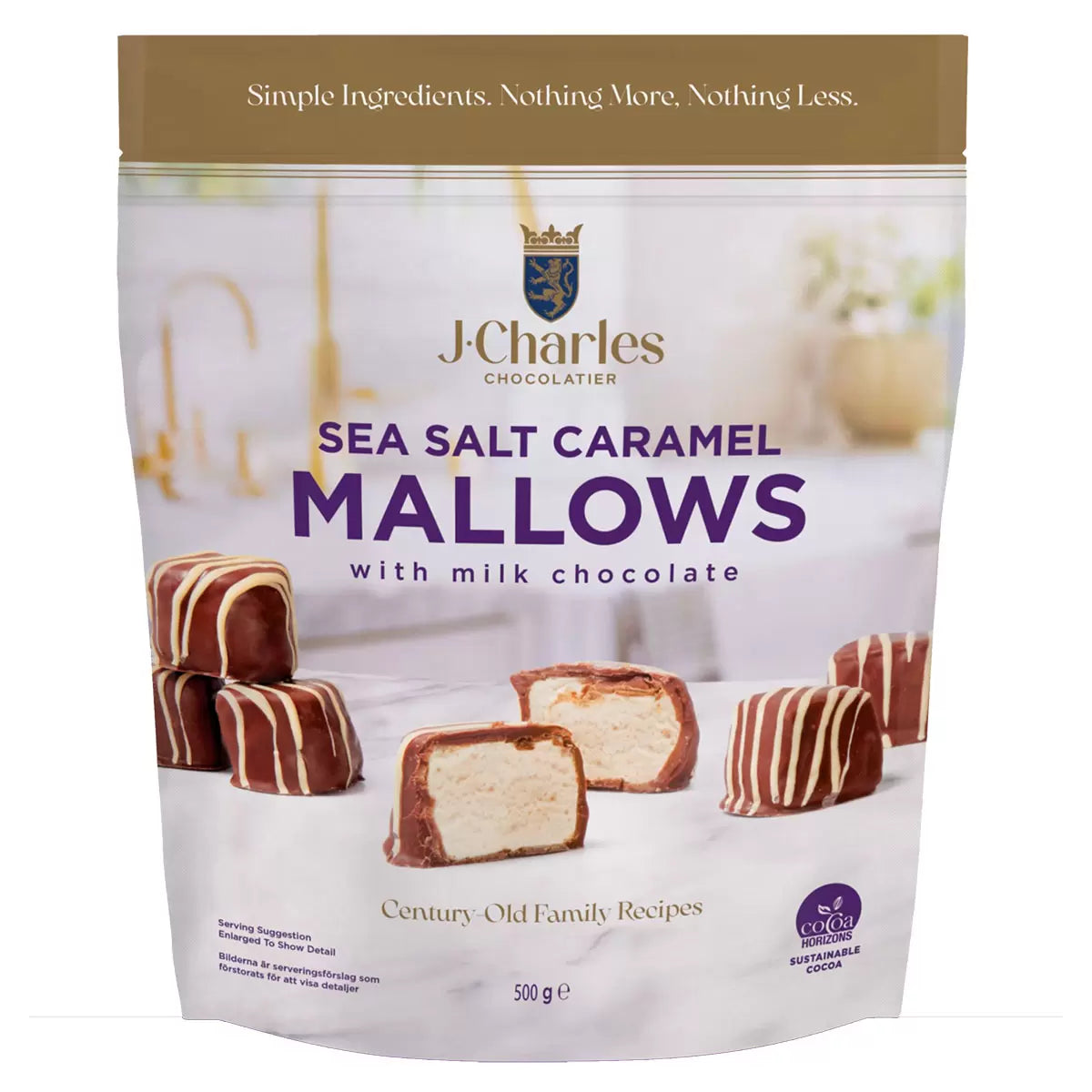 J.Charles Sea Salt Caramel Mallows, 500g, multiple option