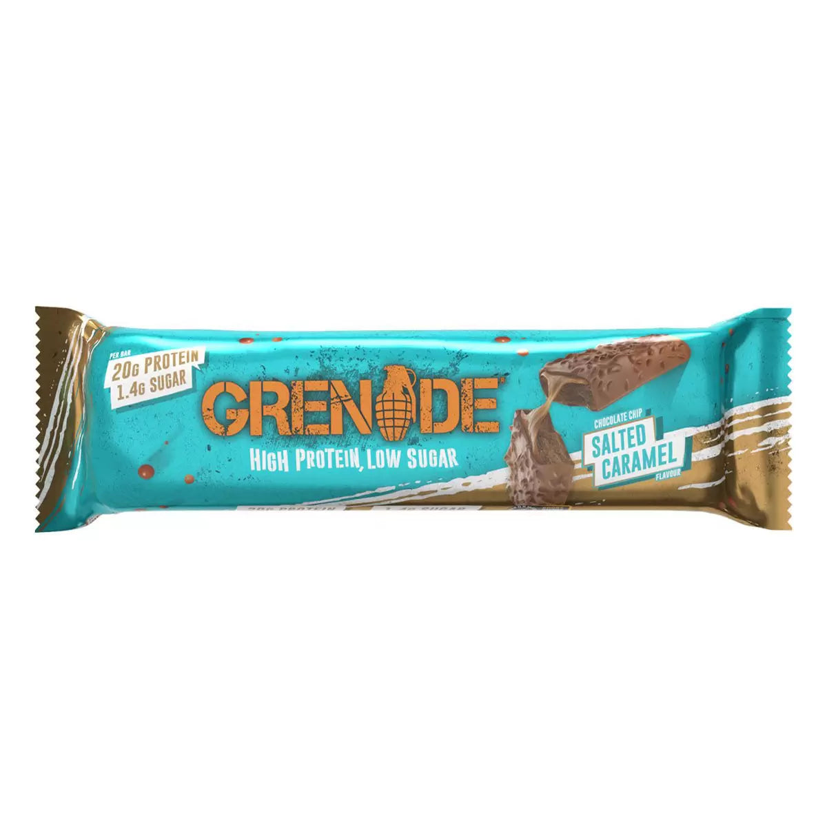 Grenade Salted Caramel Bars, 12 x 60g, multiple option