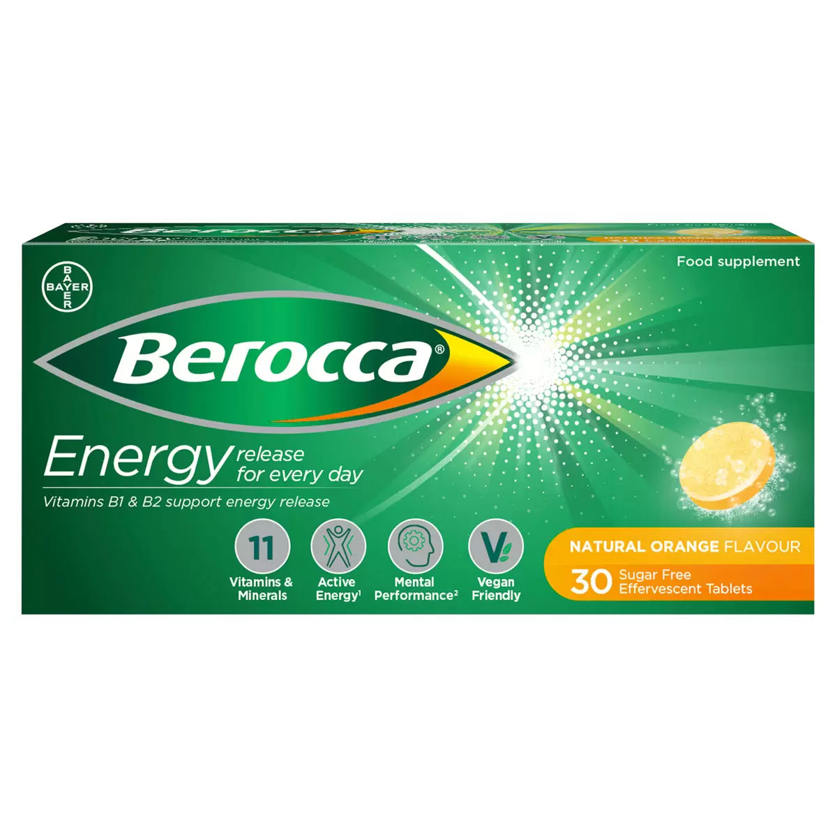 Berocca Orange Tablets, 5 x 30 Count