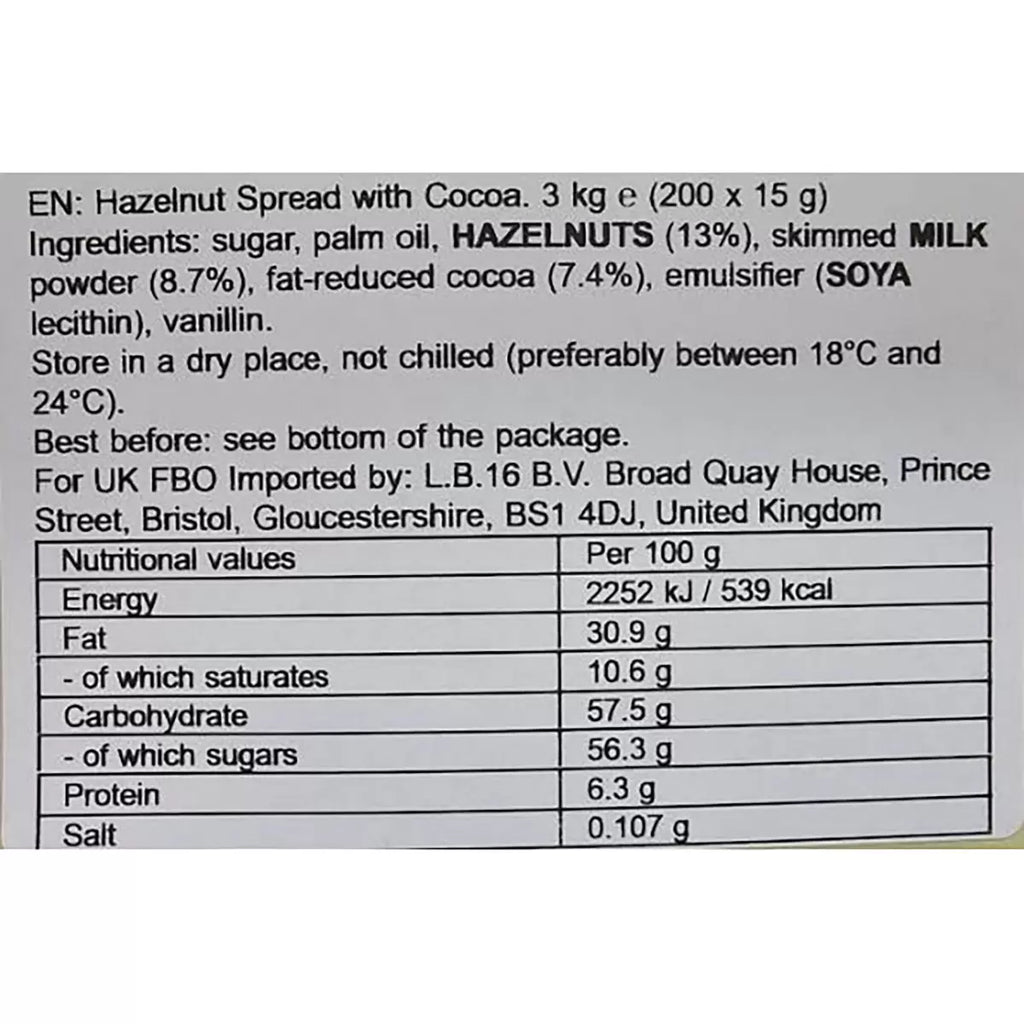 Nutella Hazelnut Spread, 3kg