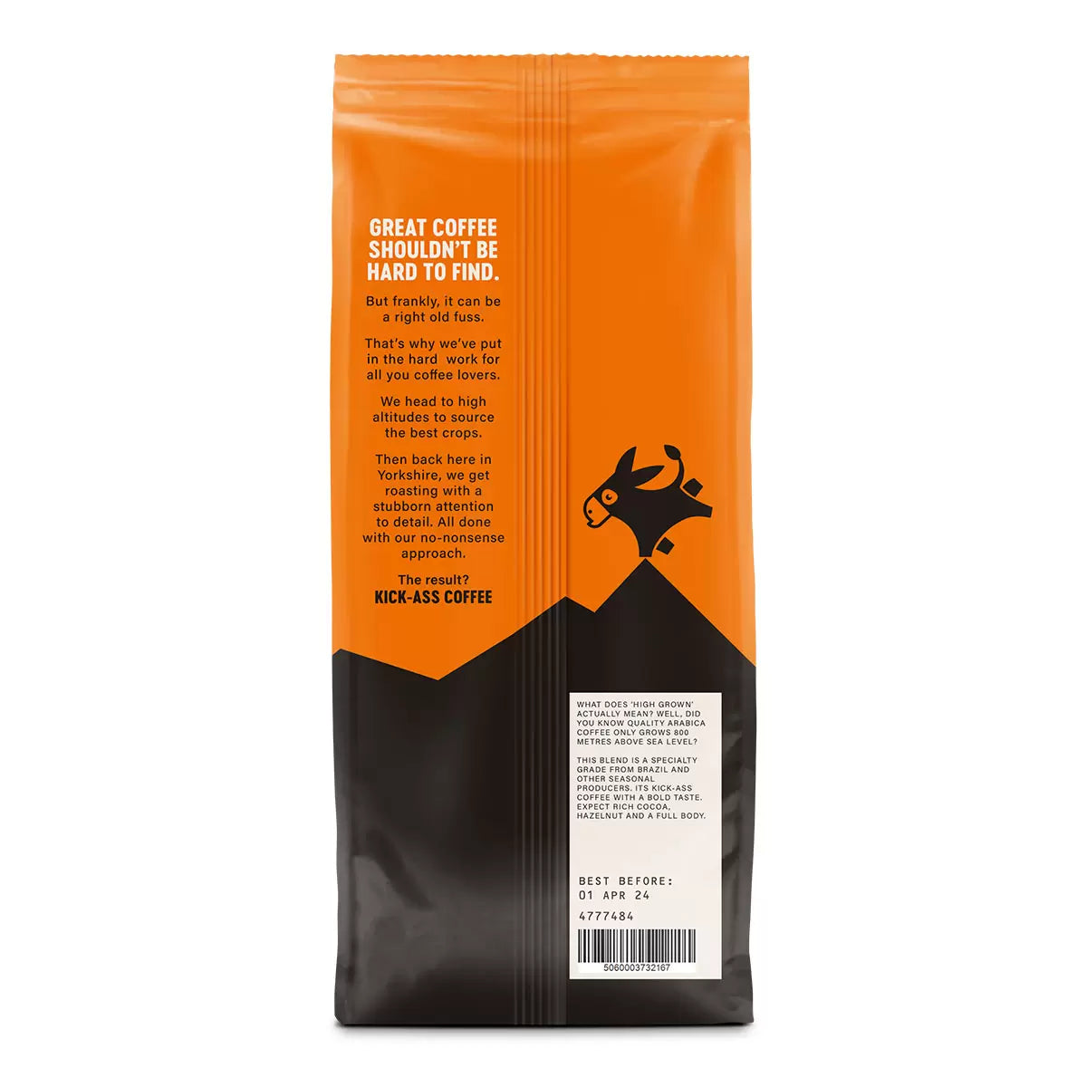Grumpy Mule Dark Peak Coffee Beans, 1kg, multiple option