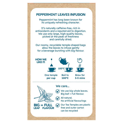 Cafe Tea 100% Peppermint Leaves Teabags, 240 Pack, multiple option