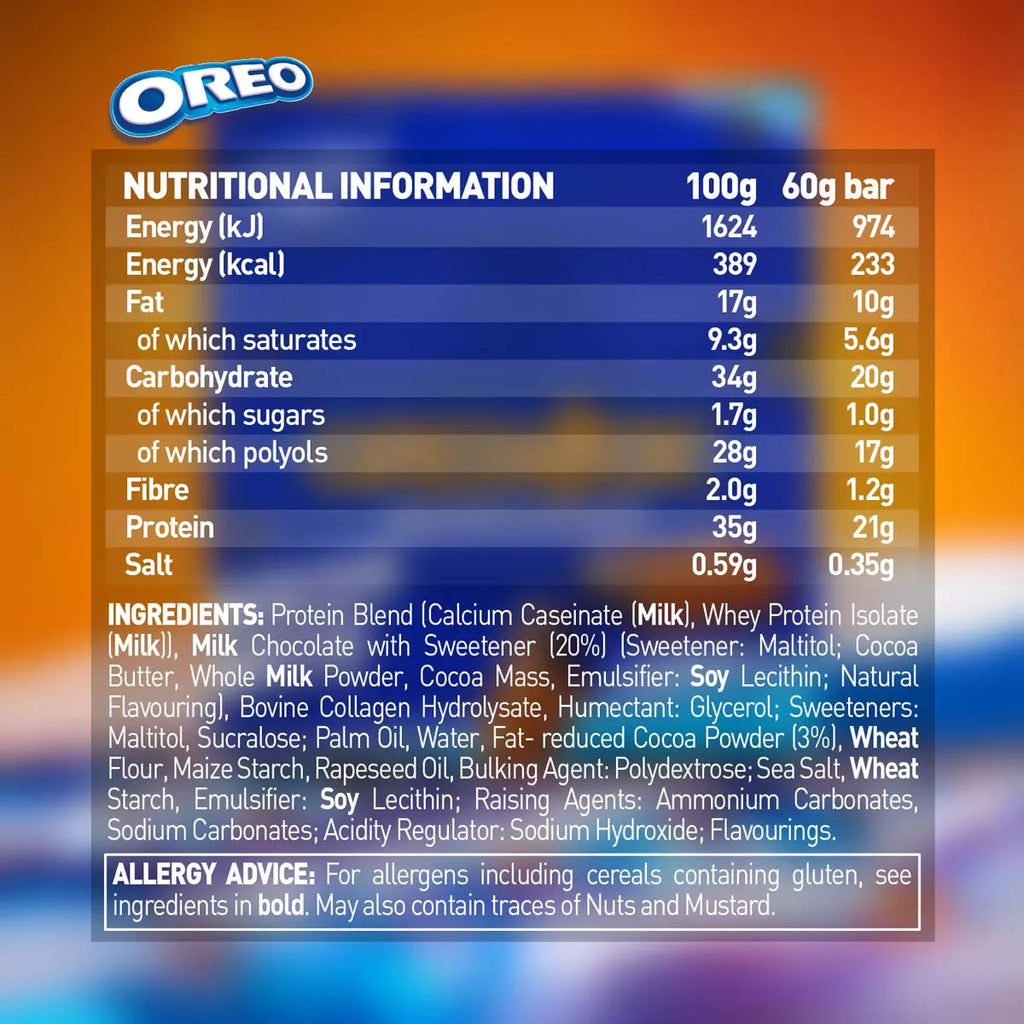 Grenade Oreo, 12 x 60g, multiple option