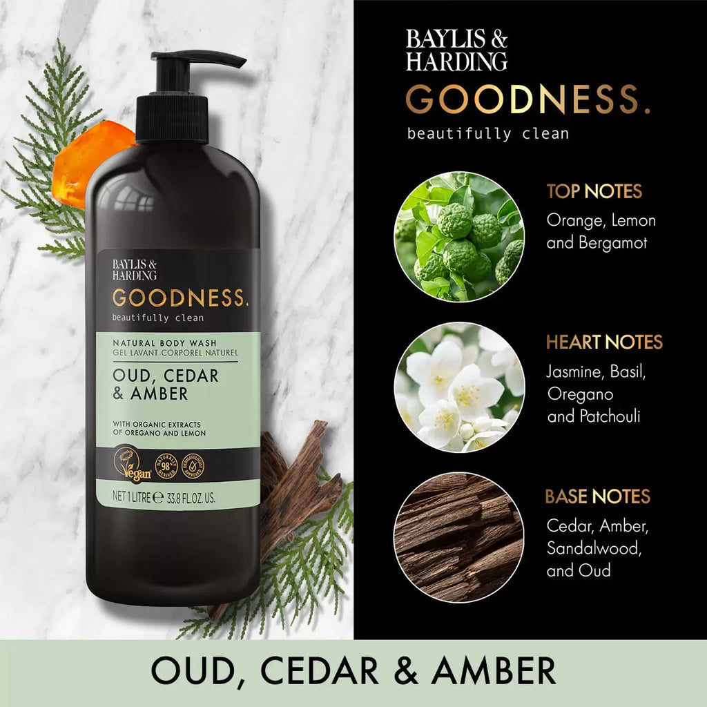 Baylis & Harding, Goodness Bodywash, 2 x 1L