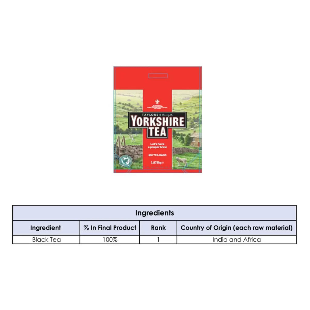 Taylors of Harrogate Yorkshire Tea, 600 Tea Bags