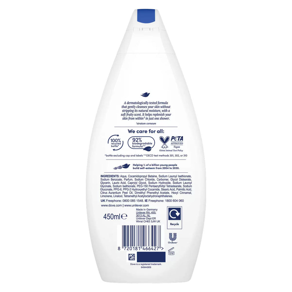 Dove Body Wash 6 x 450ml