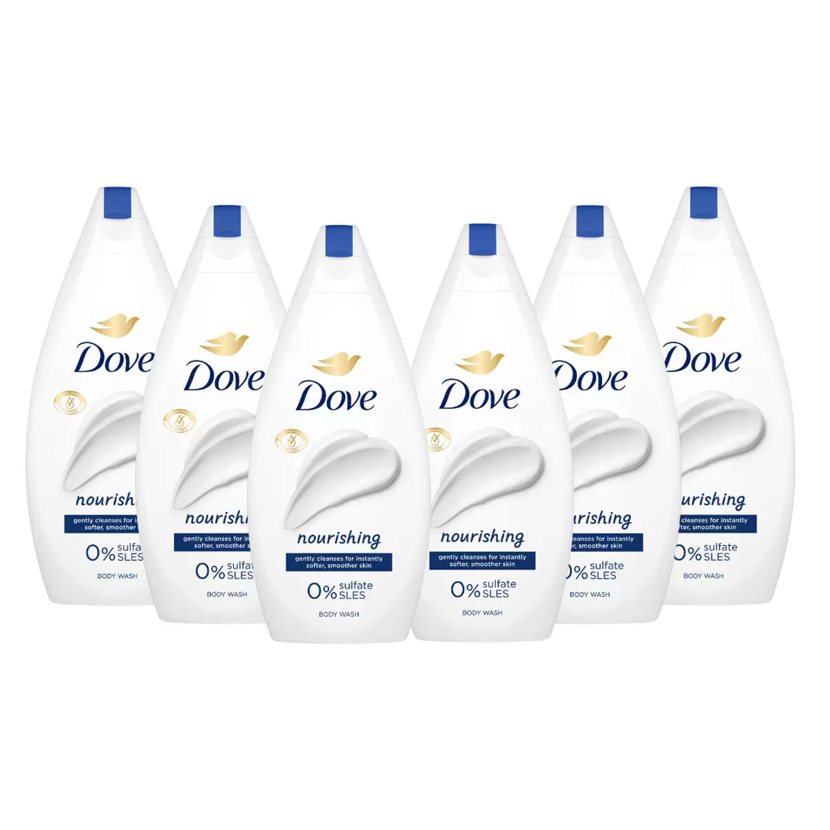 Dove Body Wash 6 x 450ml