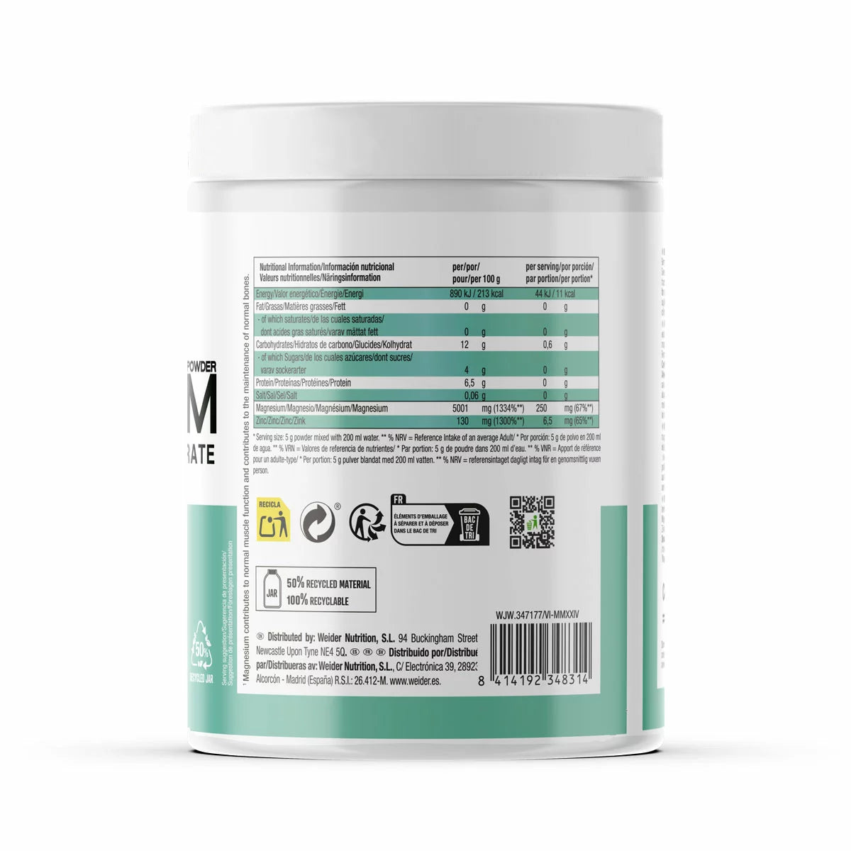 Weider Magnesium Powder Berry, 500g