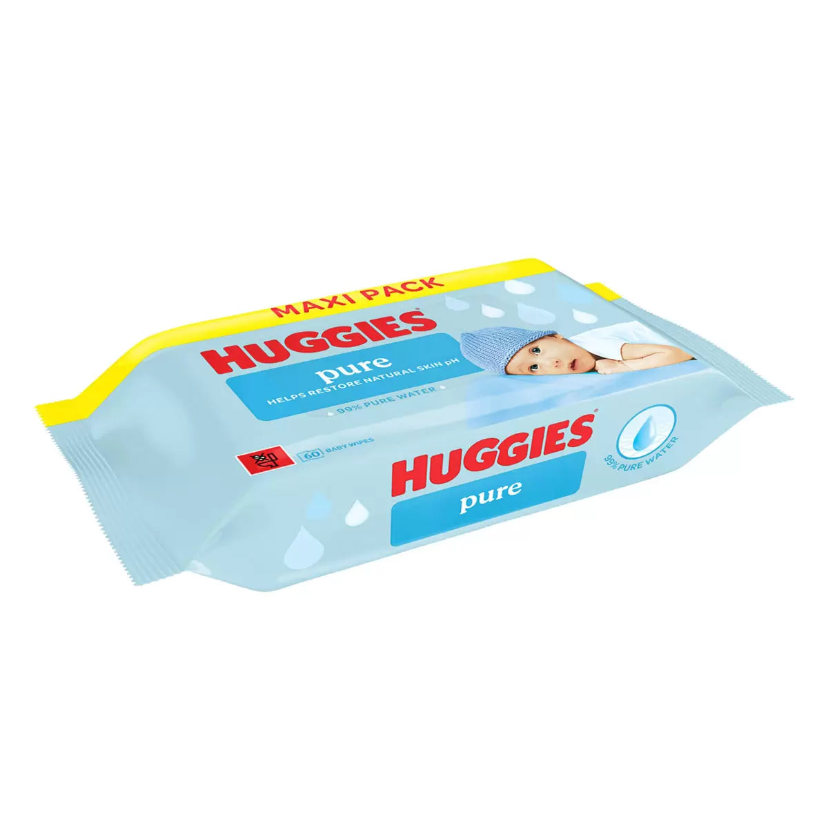 Huggies Plastic Free Baby Wipes, 12 x 60