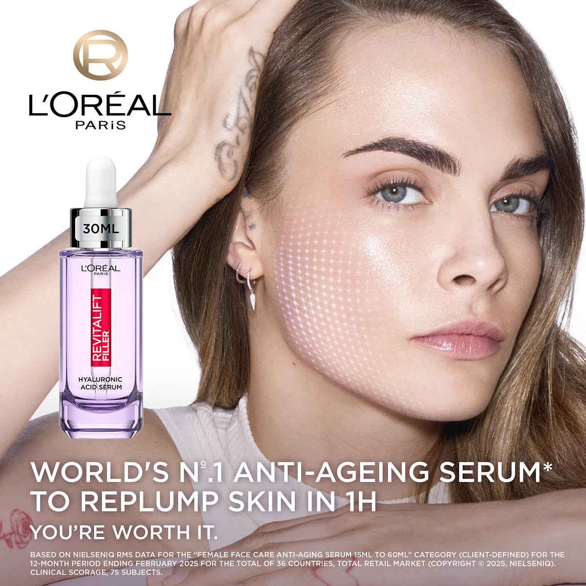 L'Oreal Revitalift Filler Serum, 2 x 30ml