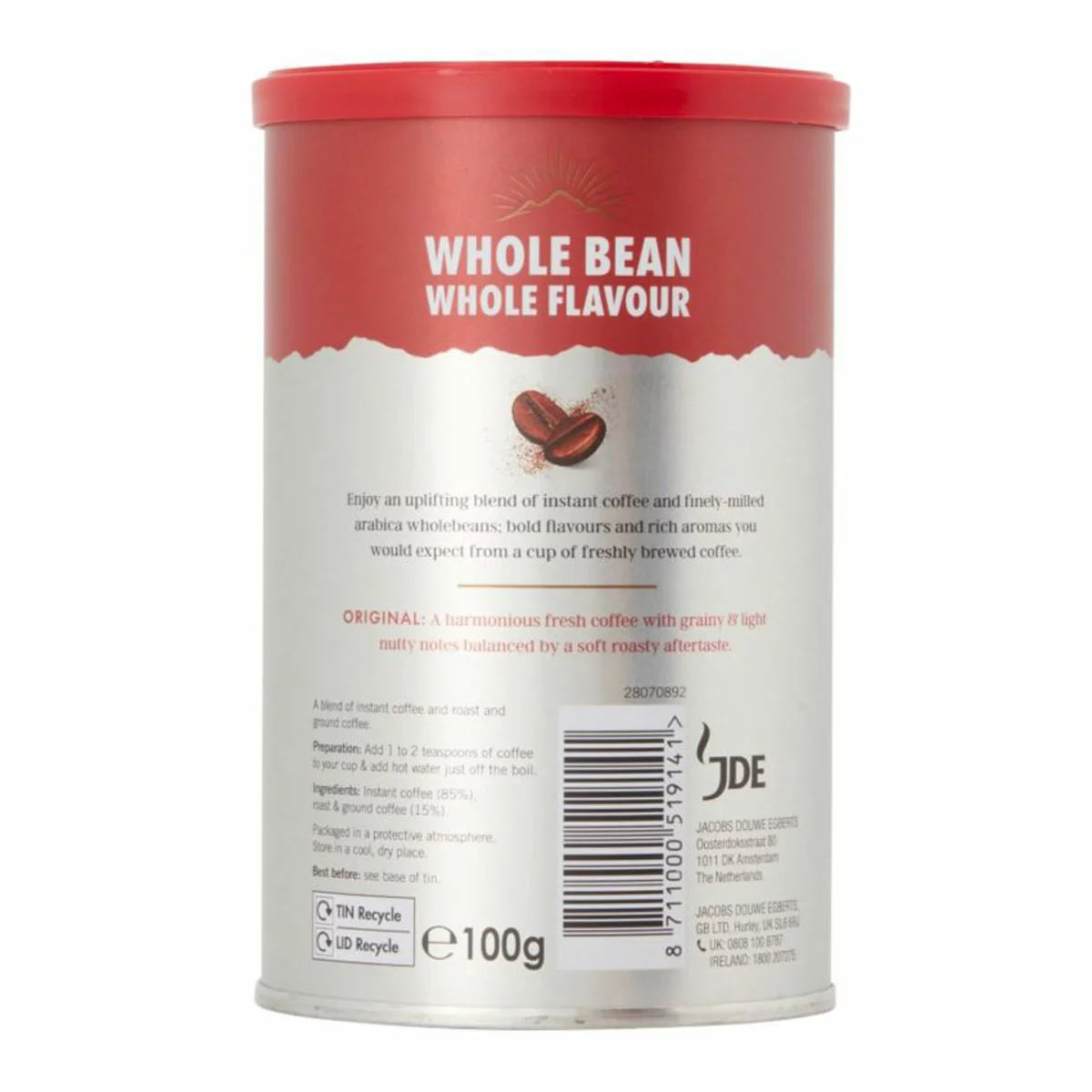 Kenco Millicano Original Instant, 6 x 100g