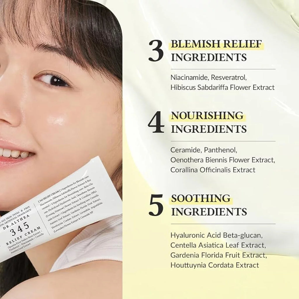 Dr Althea, 345 Relief Cream, 2 x 50ml