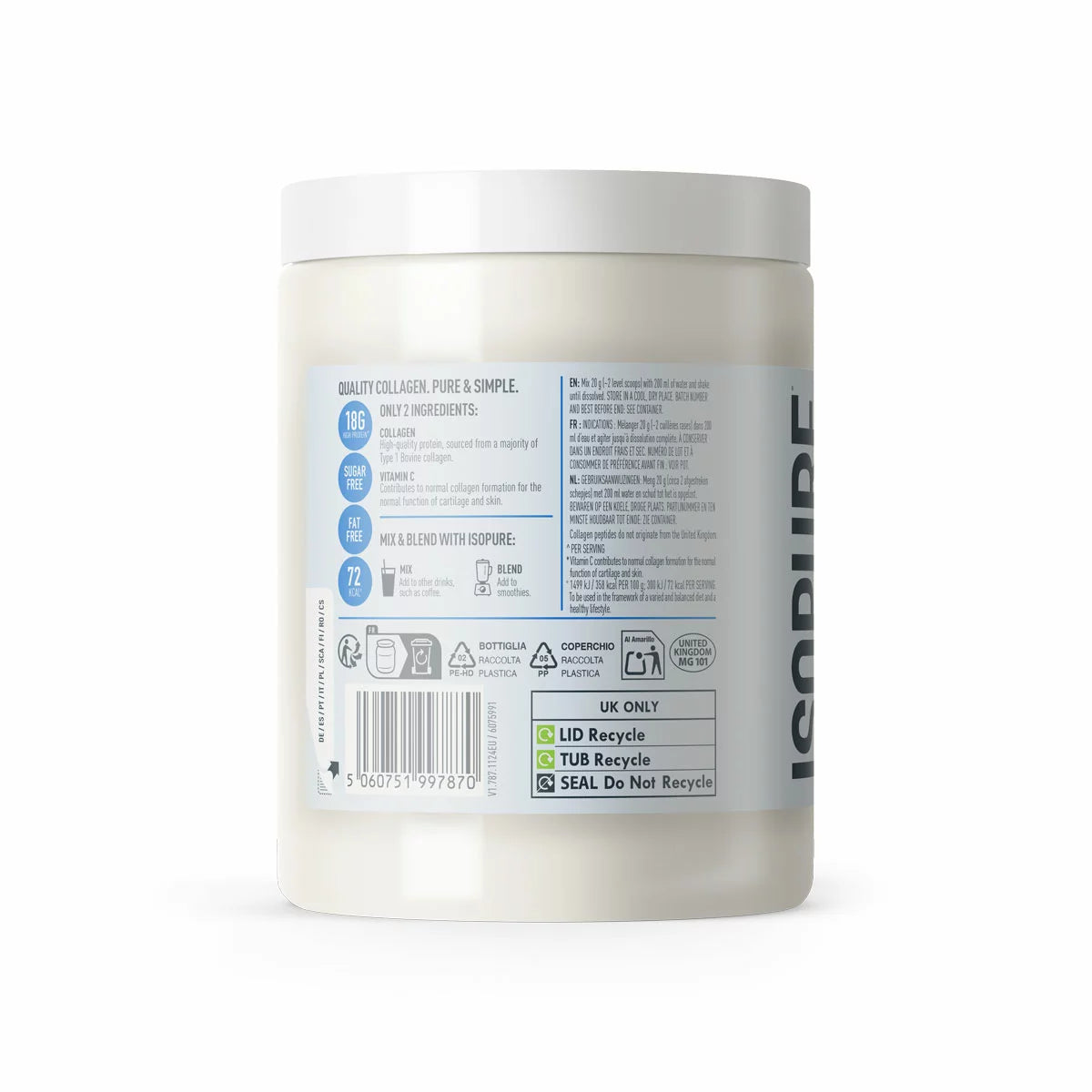 Isopure Unfavoured Collagen 2 x 300g