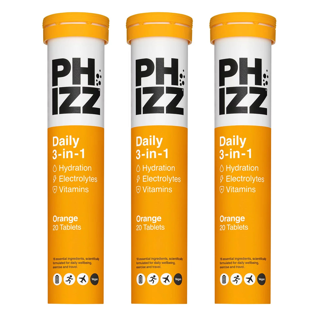 Phizz Orange Electrolytes, 3 x 20 Tablets