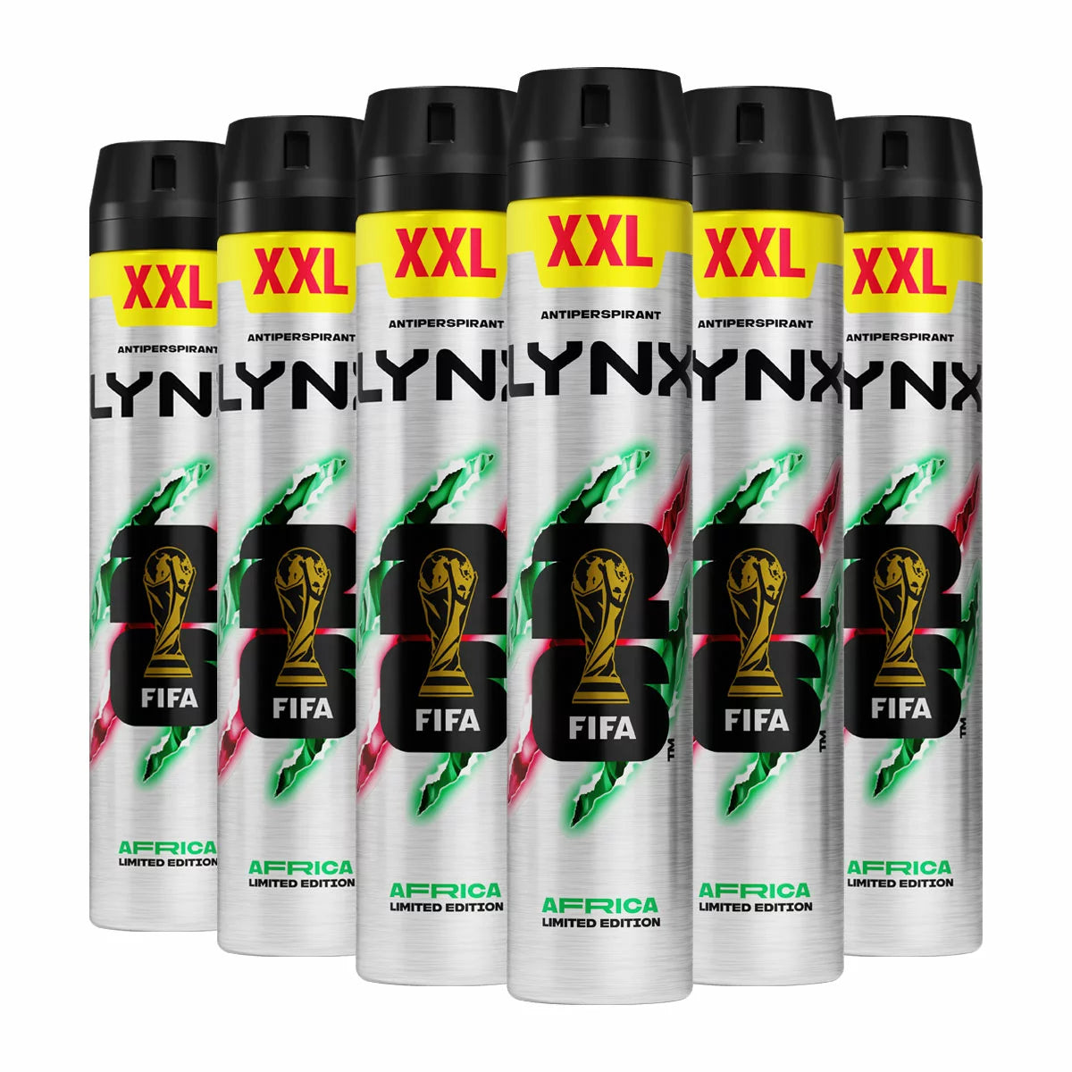 Lynx Africa Anti-Perspirant, 6 x 300ml
