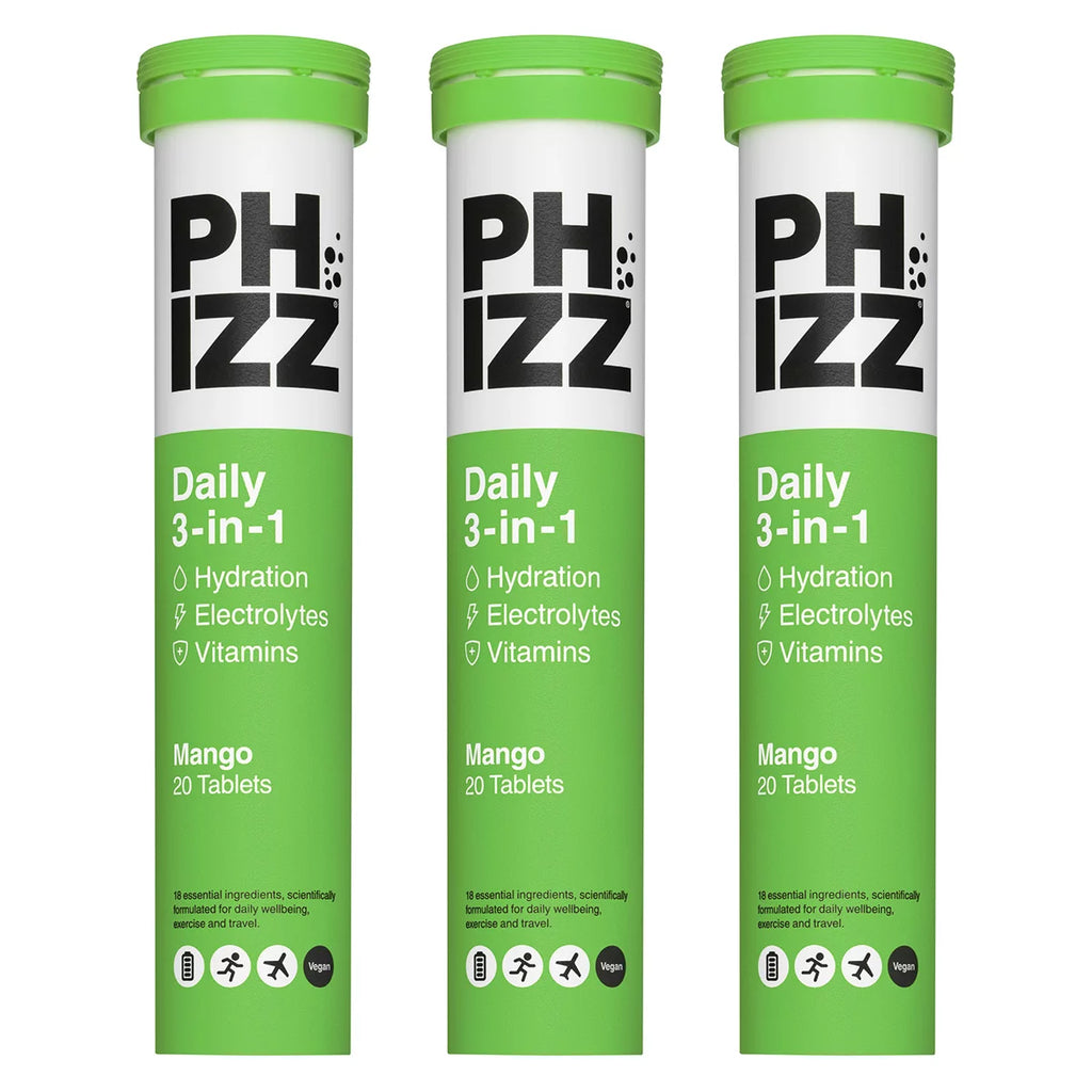 Phizz Mango Electrolytes, 3 x 20 Tablets