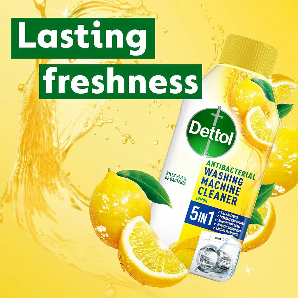 Dettol Washing Machine Cleaner Citrus, 3 x 250ml