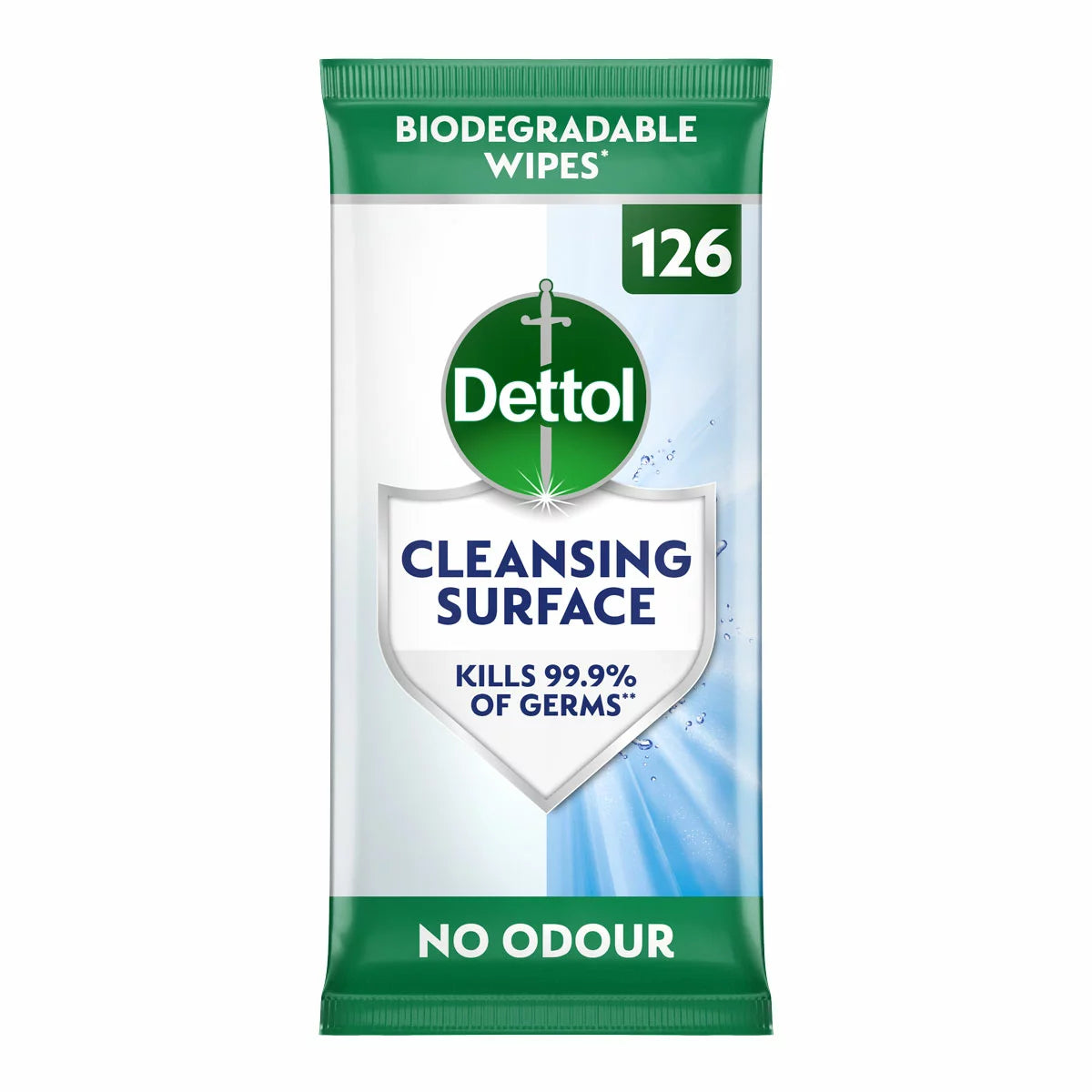 Dettol Biodegradable Antibacterial Wipes, 4 x 126 Pack