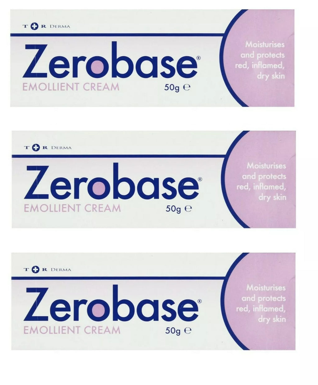 Zerobase Emollient Cream 50g (Pack 3)