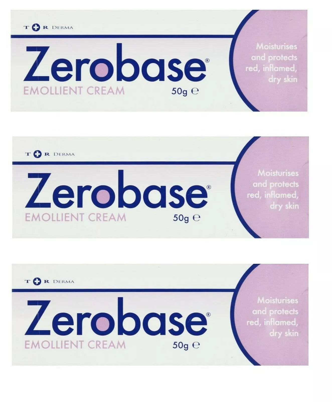 Zerobase Emollient Cream 50g (Pack 3)