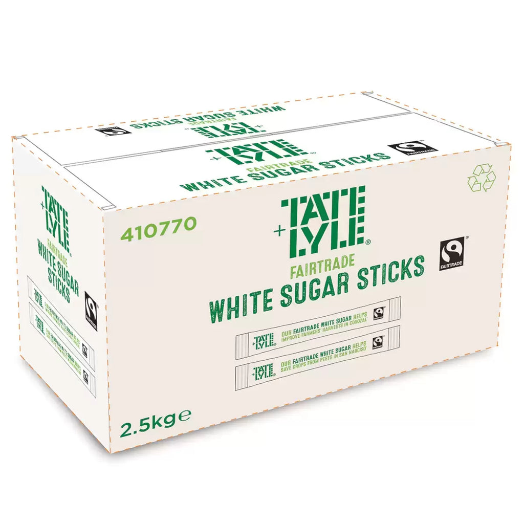 Tate & Lyle Fairtrade Granulated Sugar Sticks, 1000 Pack, multiple option