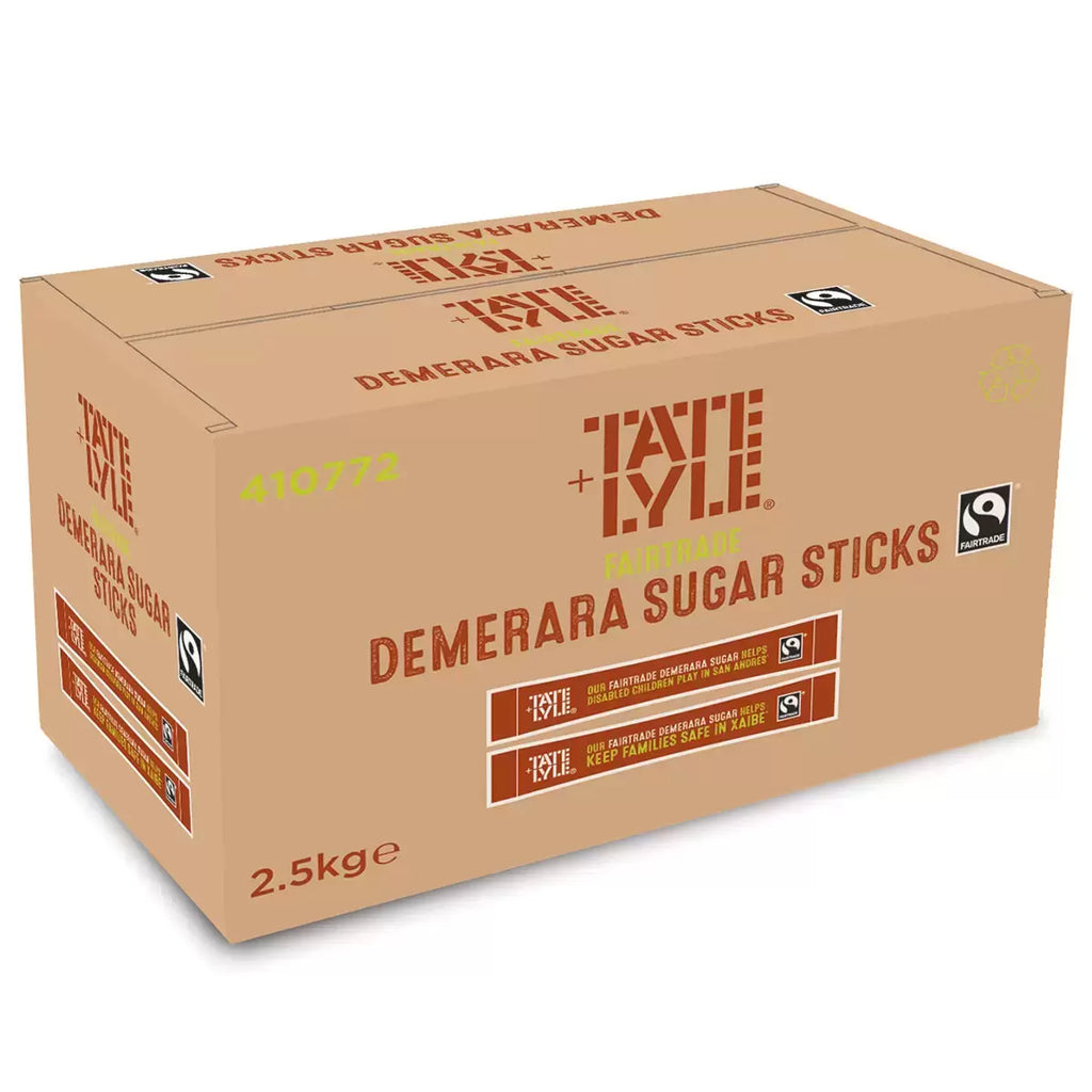 Tate & Lyle Fairtrade Demerara Sugar Sticks, 1000 Pack, multiple option