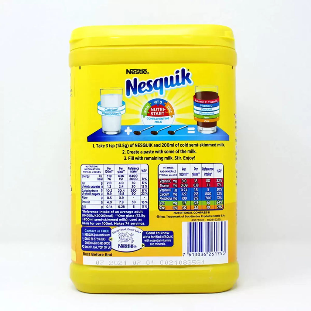 Nesquik Chocolate Powder, 1kg, multiple option