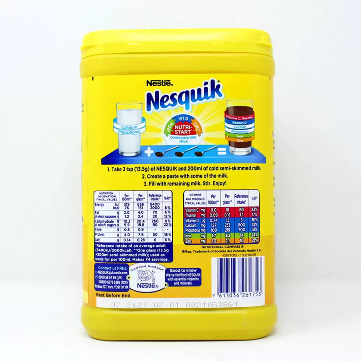 Nesquik Chocolate Powder, 1kg, multiple option