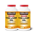 Kirkland Signature Cod Liver Oil + Omega 3 1150mg, 2 x 200 Count