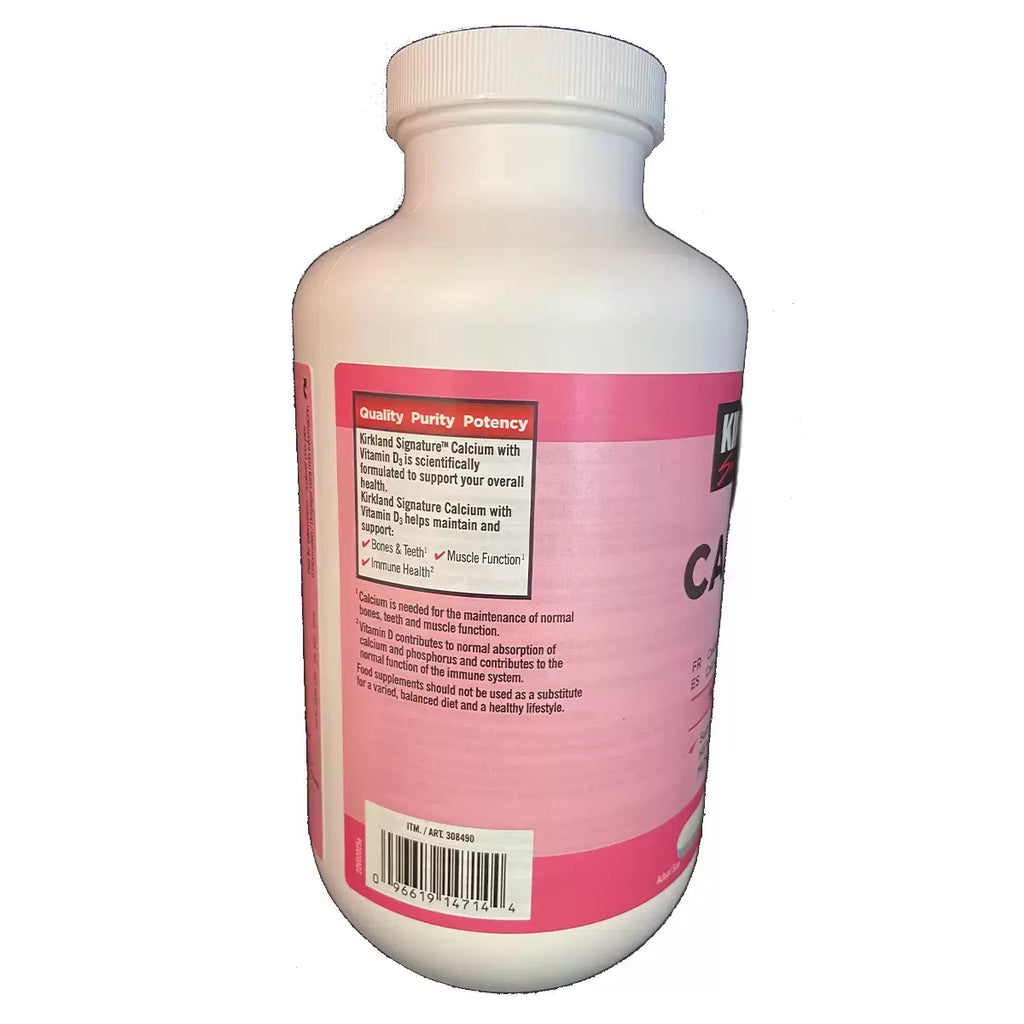 Kirkland Signature Calcium & Vitamin D3, 600 Count, multiple options