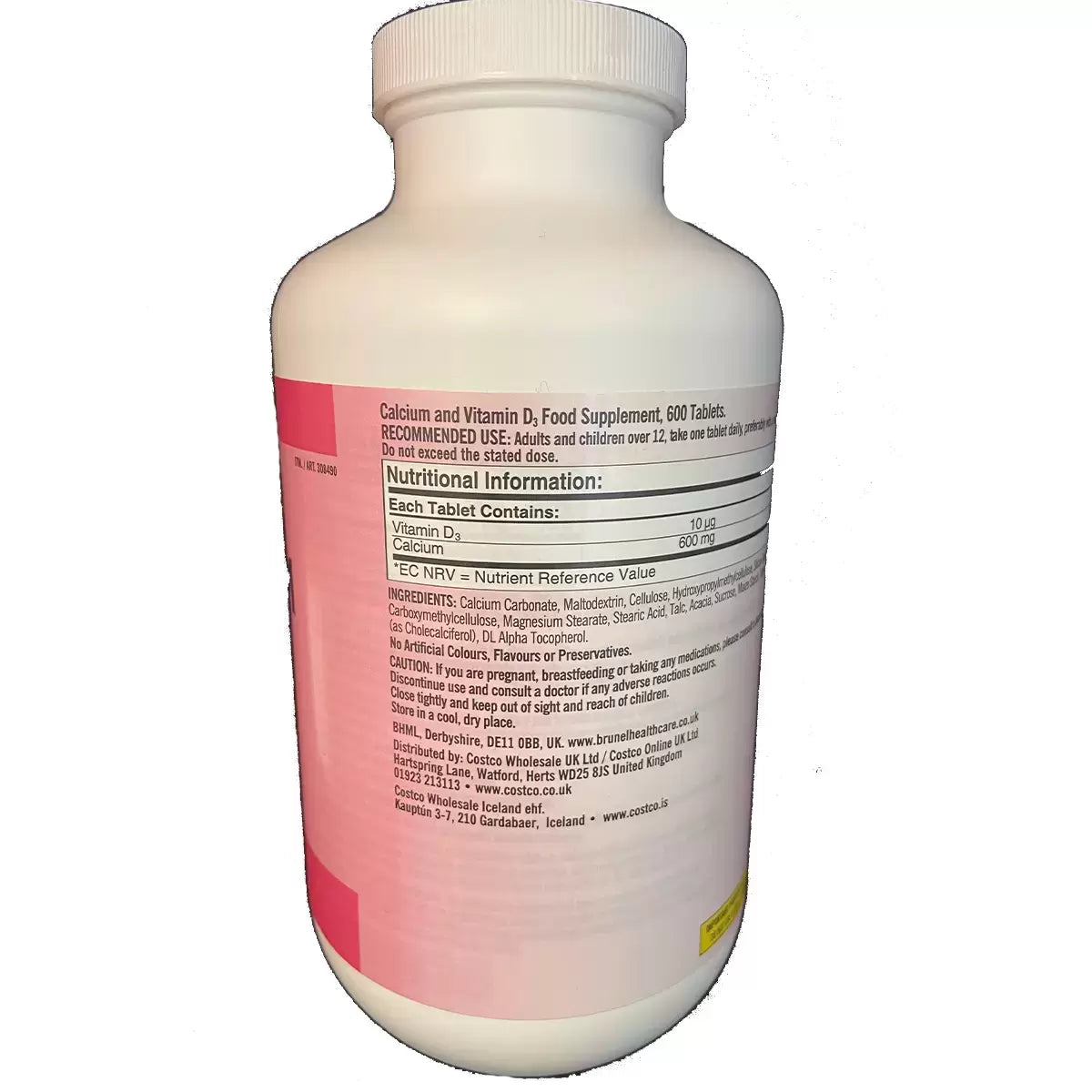 Kirkland Signature Calcium & Vitamin D3, 600 Count, multiple options