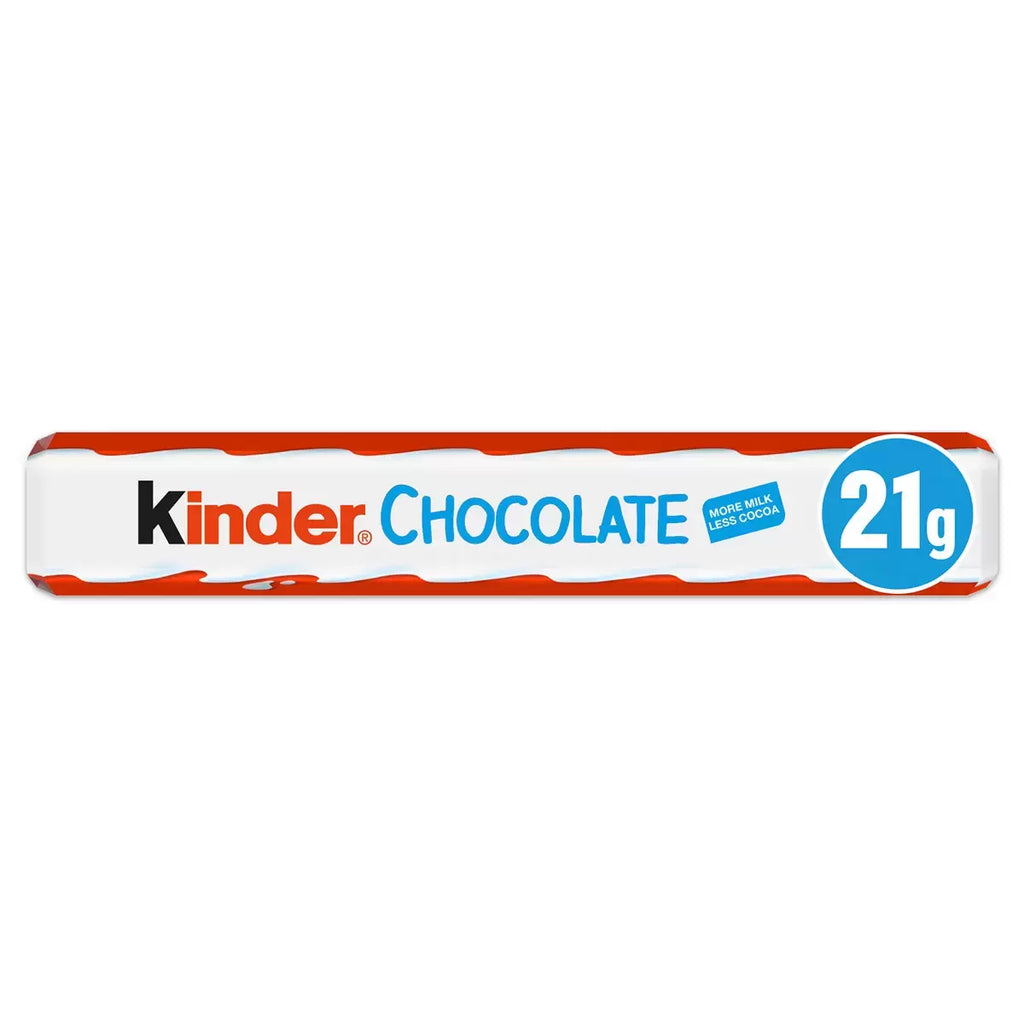 Kinder Chocolate Snackbar, 36 x 21g, multiple option