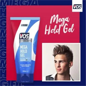 VO5 Mega Hold Hair Styling Gel 200ml (Pack of 3)