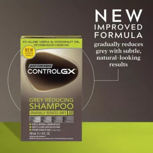 Just For Men Control GX Grey Reducing Shampoo For Grey Hair 118ml (Pack of 3)