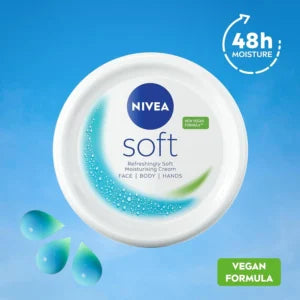 NIVEA Soft Moisturising Cream (500ml), A 500 ml (Pack of 1)