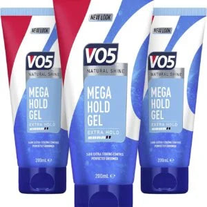 VO5 Mega Hold Hair Styling Gel 200ml (Pack of 3)
