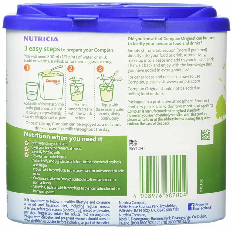 Complan Drink Original Flavour 425g Pack of 3
