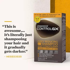 Just for men Control GX-2-in-1 Shampoo & Conditioner for Grey Hair ( Pack Of 3 )