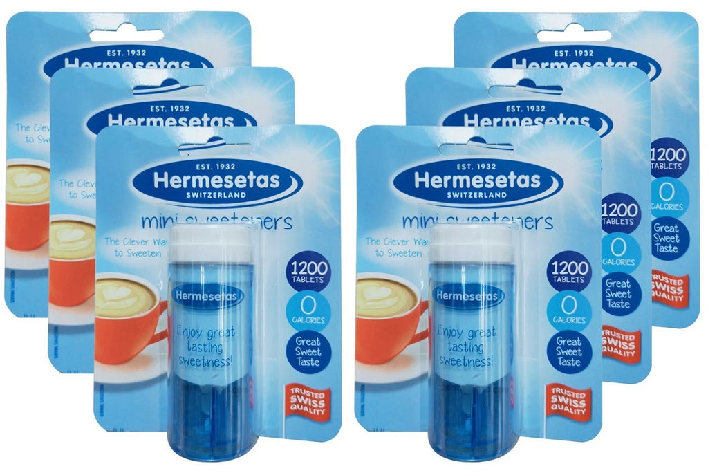 Hermesetas Mini Sweeteners Original Calorie Free Tablets 1200- Pack 6