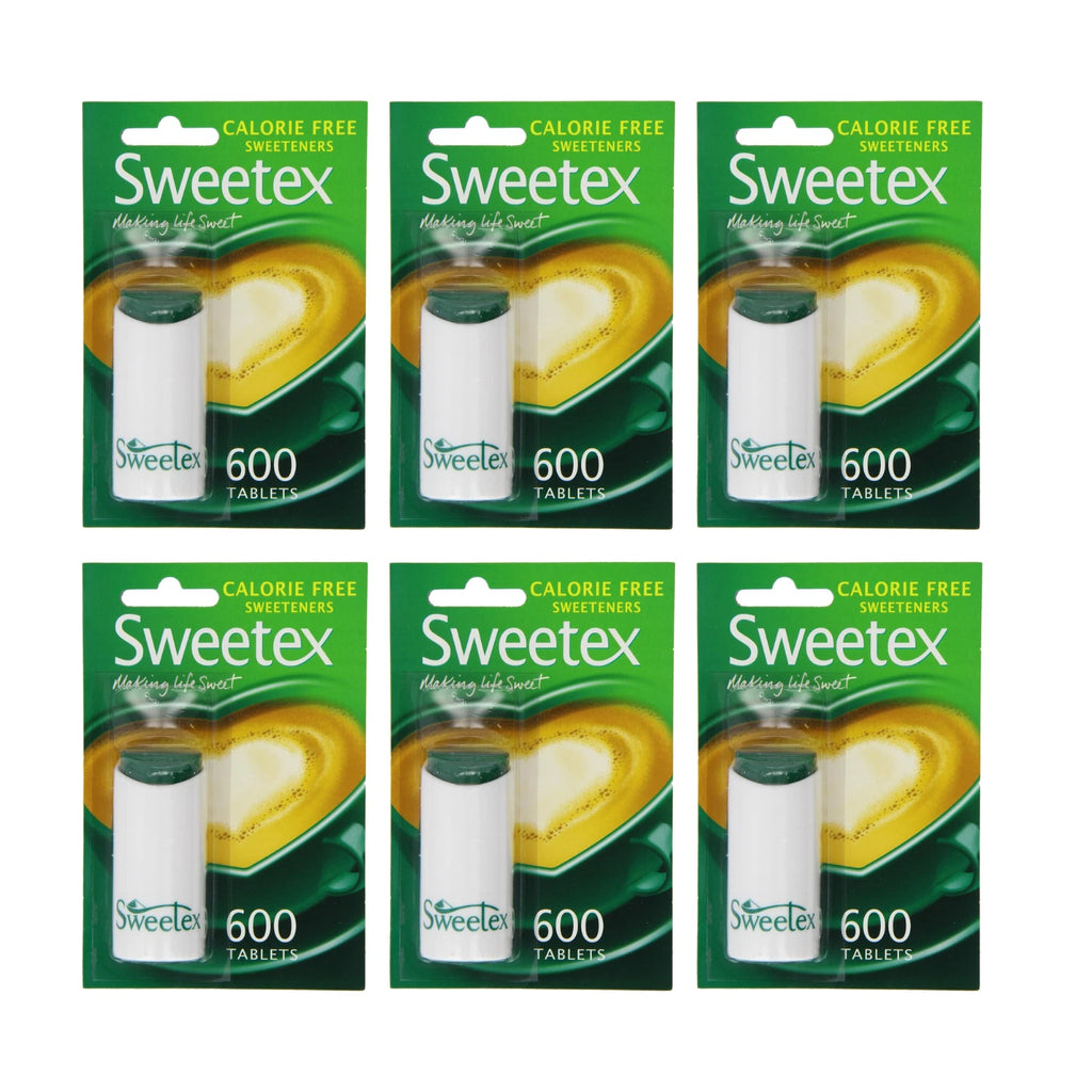 Sweetex Calorie Free Sweetener 600 Tablets - x6