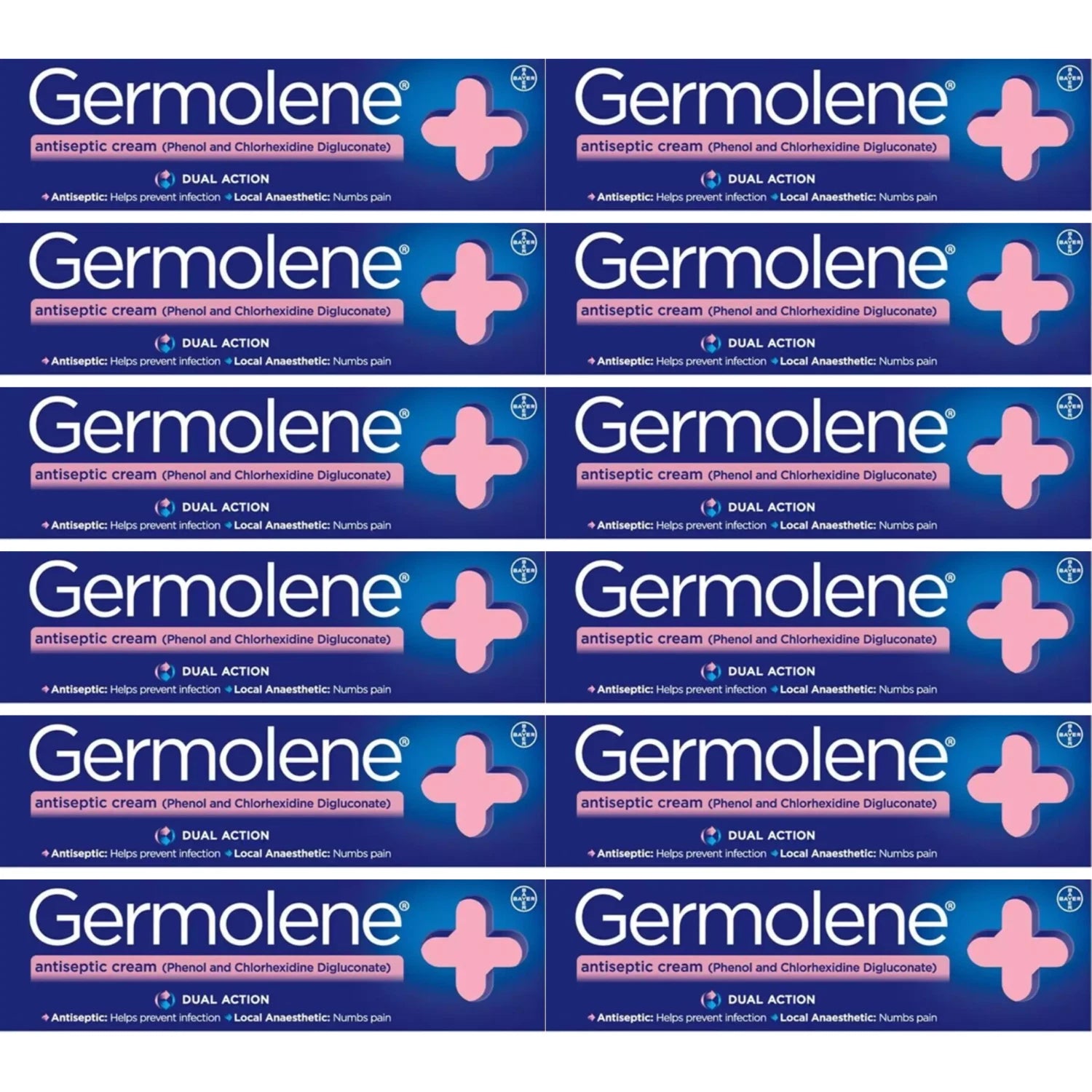 12 x Germolene Antiseptic Cream 30gm