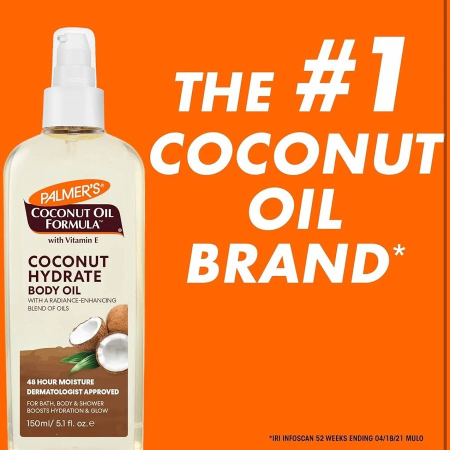 3x Palmers Coconut Hydrate Body Oil Spray 150 Ml